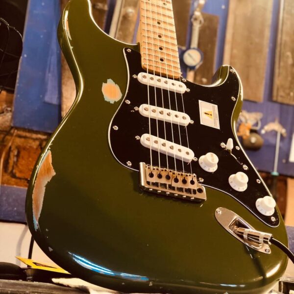 Stratocaster Rodrigo Diaz Olive Green Shallow RELIC